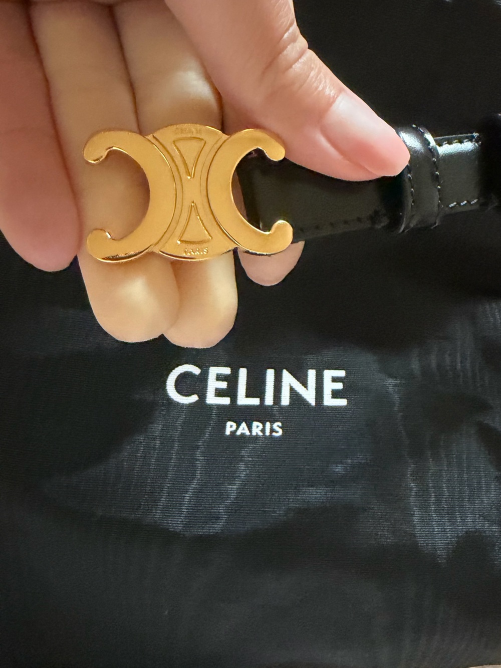 Celine Small Triomphe Belt - Picture 2 of 5